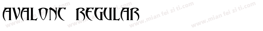 AvalonC Regular字体转换